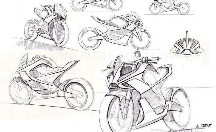 Sketsa Motor Listrik Kawasaki Bocor Seperti Ini Desainnya Skanaa