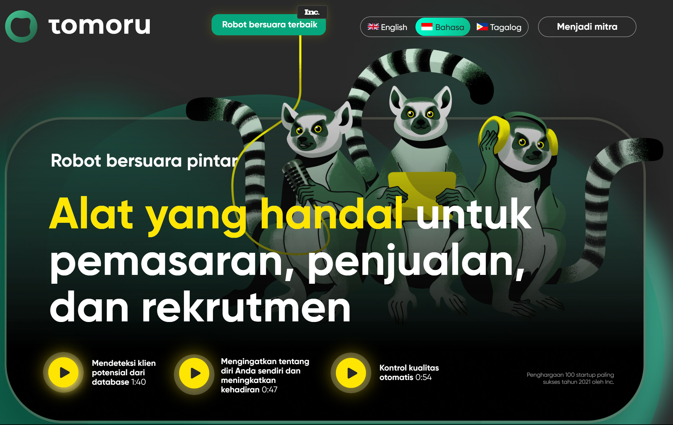 Tomoru luncurkan teknologi panggilan telepon berbasis AI